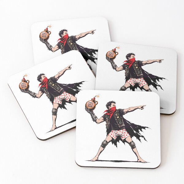 Item preview, Banksy Inspired Dungeon Crawler Carl throwing his Jug O'Boom designed and sold by TheGingerEffect.