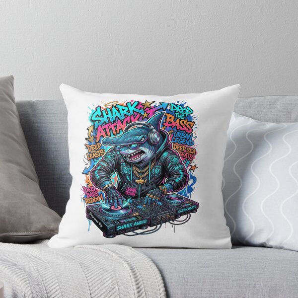 Item preview, Shark Attack DJ designed and sold by StickVerse by Owais.