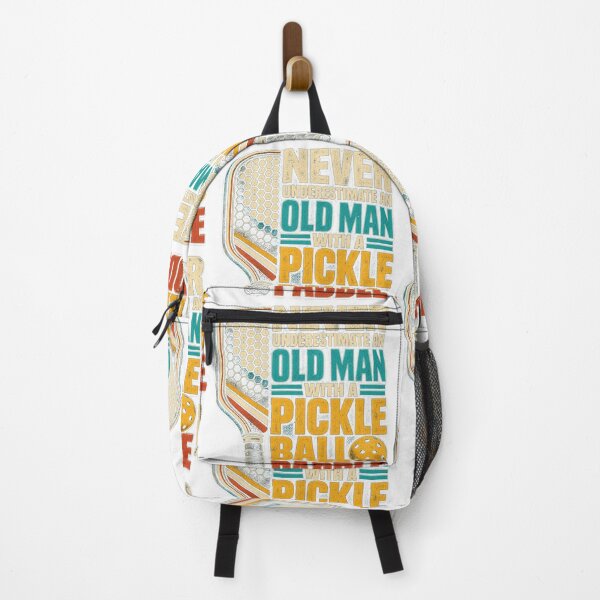 Artikelvorschau, Männer unterschätzen niemals einen alten Mann mit einem Pickleball-Schläger – personalisiertes Retro-Geschenk entworfen und verkauft von Petrillo3z.