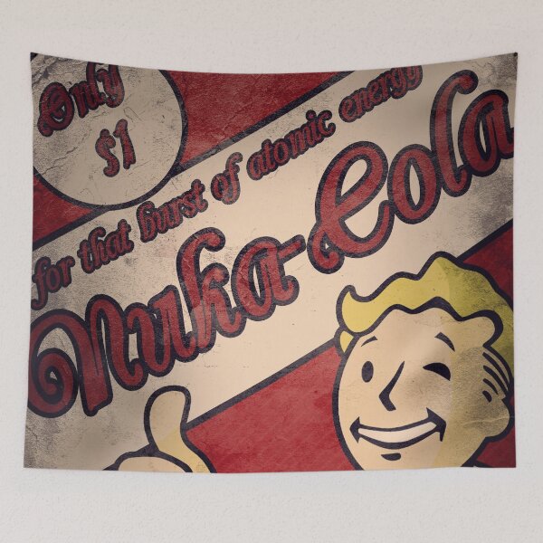 Item preview, Fallout Nuke Nuka Cola Vintage Magazine Pinup Poster Shelter Nuclear War Survivalist designed and sold by Cool Robot Bro..