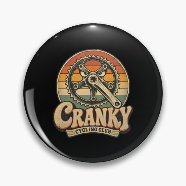 Item preview, Cranky Cycling Club Bicycle Crankset Retro Sunset Rider designed and sold by Felinefinesse.