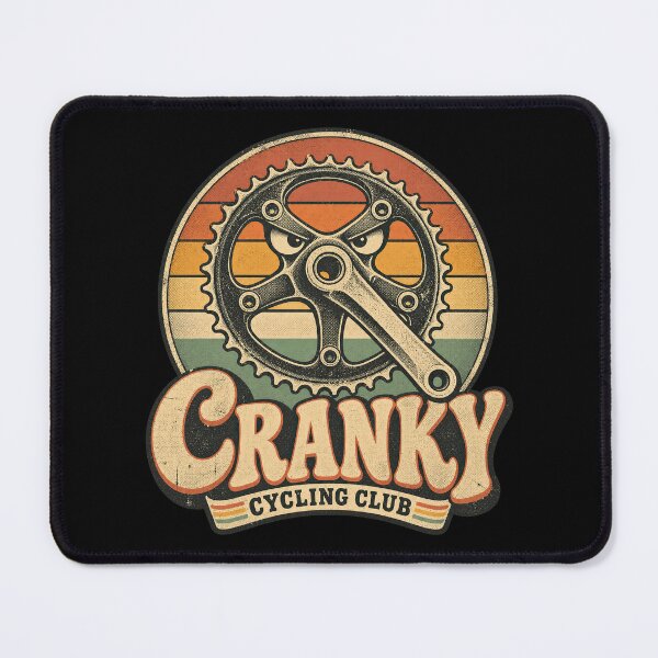 Item preview, Cranky Cycling Club Bicycle Crankset Retro Sunset Rider designed and sold by Felinefinesse.
