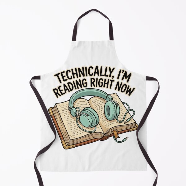 Item preview, Technically Im Reading Right Now Audiobook Listener Headphones Bookish Humor designed and sold by raedattia.
