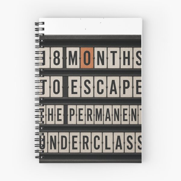 Item preview, 18 Months to Escape the Underclass - Split Flap Countdown designed and sold by The Freedom Forge.