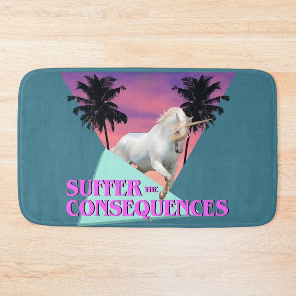 Item preview, Suffer the Consequences Vaporwave Unicorn designed and sold by missmelodyferal.