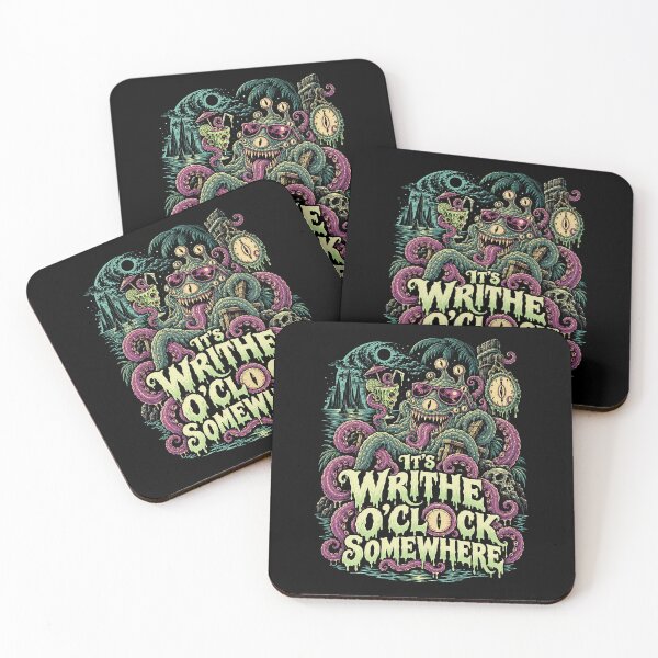 Artikelvorschau, Irgendwo ist es Zeit für „Writhe O'Clock“ – Eldritch Horror Happy Hour entworfen und verkauft von ChickenFund.