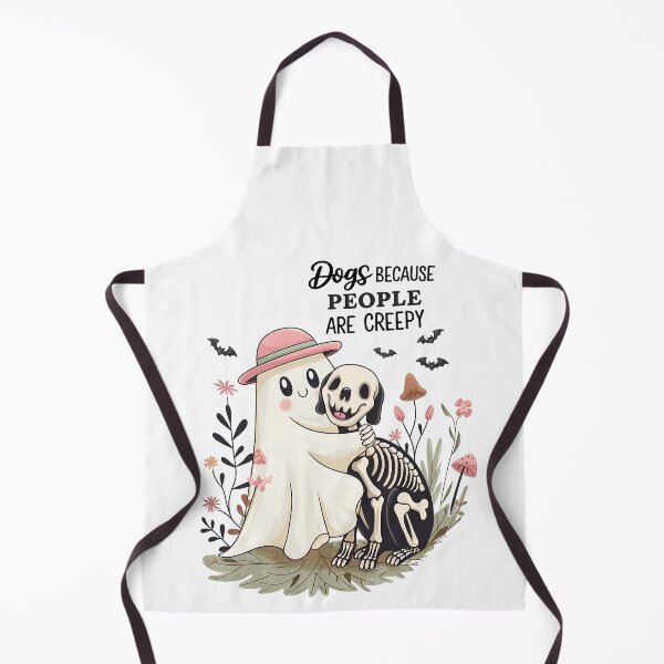 Item preview, Dogs Because People Are Creepy – Skeleton Dog Halloween Ghost Garden designed and sold by elisarasada.