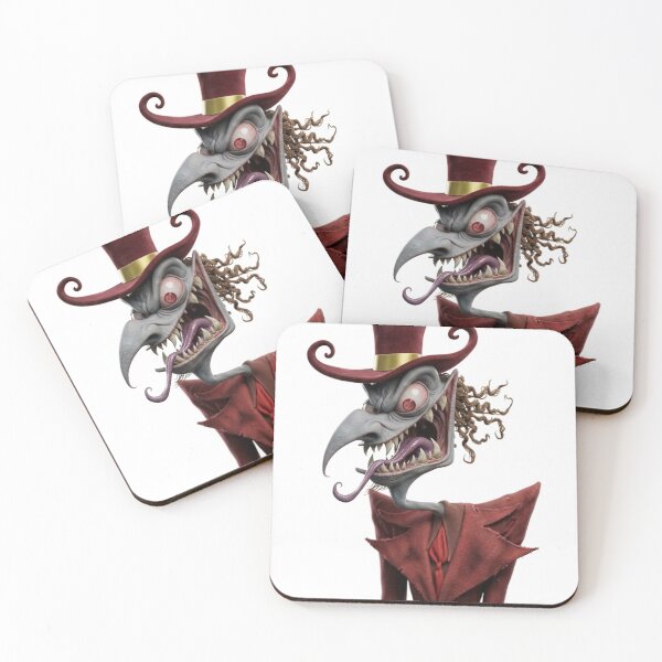 Item preview, Circus ringleader in top hat and coat creepy horror character design art designed and sold by Vintage Designs +.