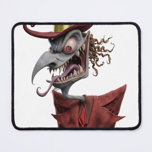 Item preview, Circus ringleader in top hat and coat creepy horror character design art designed and sold by Vintage Designs +.