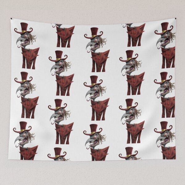 Item preview, Circus ringleader in top hat and coat creepy horror character design art designed and sold by Vintage Designs +.
