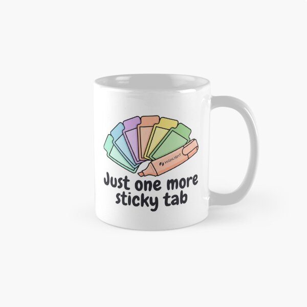 Item preview, Just One More Sticky Tab Pastel Highlighter BookTok Student Reader Stationery Humor designed and sold by raedattia.