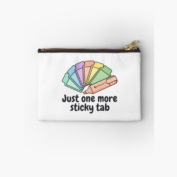 Item preview, Just One More Sticky Tab Pastel Highlighter BookTok Student Reader Stationery Humor designed and sold by raedattia.