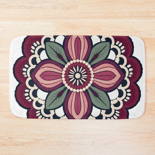 Item preview, Folk Style Embroidered Mandala designed and sold by Otakunited.