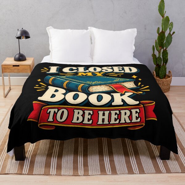 Item preview, I Closed My Book To Be Here Funny Introvert Reading Lover Blue Hardcover Retro designed and sold by Photo-Sphere101.