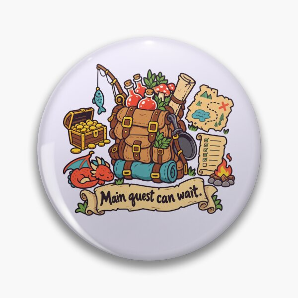 Item preview, Main Quest Can Wait designed and sold by Fanverse Merchandise.