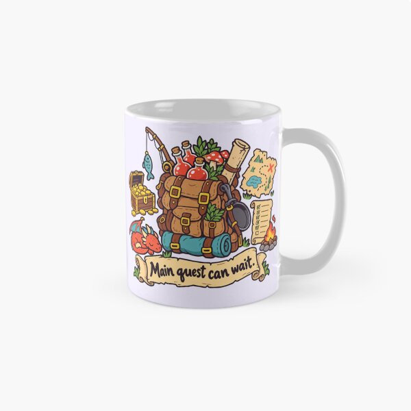 Item preview, Main Quest Can Wait designed and sold by Fanverse Merchandise.