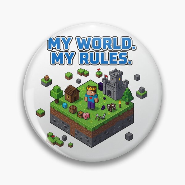 Item preview, My World My Rules – Gamer Block World Design designed and sold by DVerse Studio.