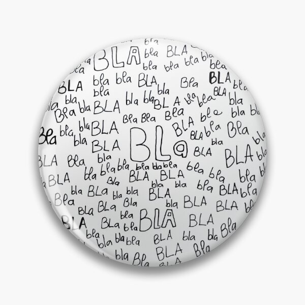Item preview, Bla Bla Bla Typography Circle designed and sold by BlackNordicLines.