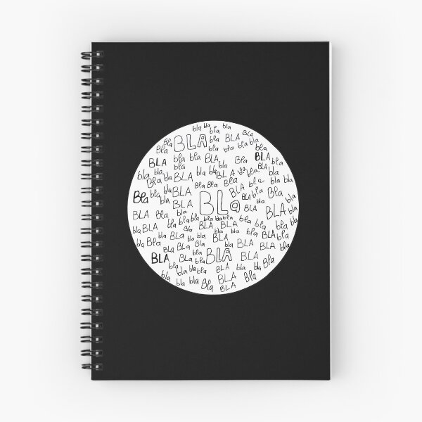 Item preview, Bla Bla Bla Typography Circle designed and sold by BlackNordicLines.