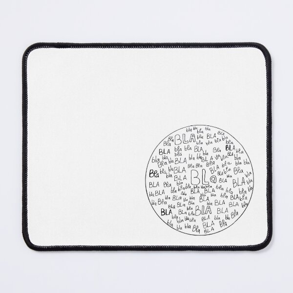 Item preview, Bla Bla Bla Typography Circle designed and sold by BlackNordicLines.