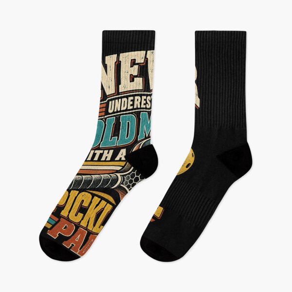 Item preview, Mens Never Underestimate an Old Man with A Pickleball Paddle vintage comfort colors gift designed and sold by PensaPo2.