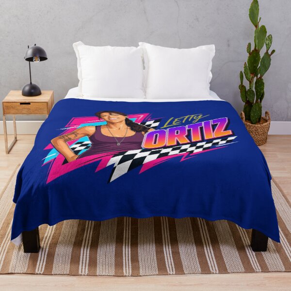 Item preview, Retro 80s Female Drift Racer Checkered Flag Street Tuner designed and sold by crawfordaur.