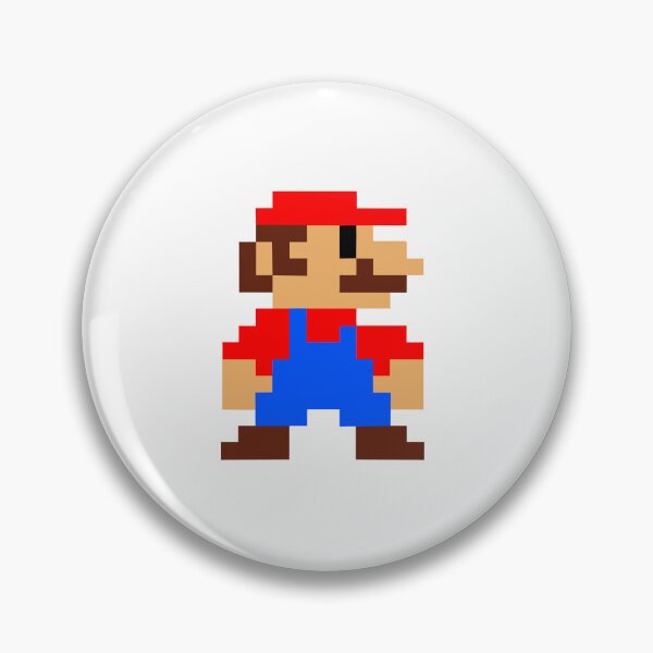 Aperçu de l'œuvre Mario en pixel art 8 bits créée et vendue par Arty Tees .