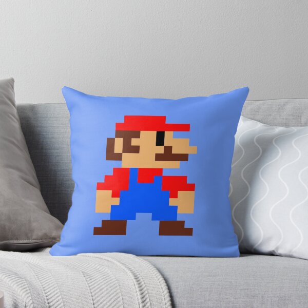 Aperçu de l'œuvre Mario en pixel art 8 bits créée et vendue par Arty Tees .
