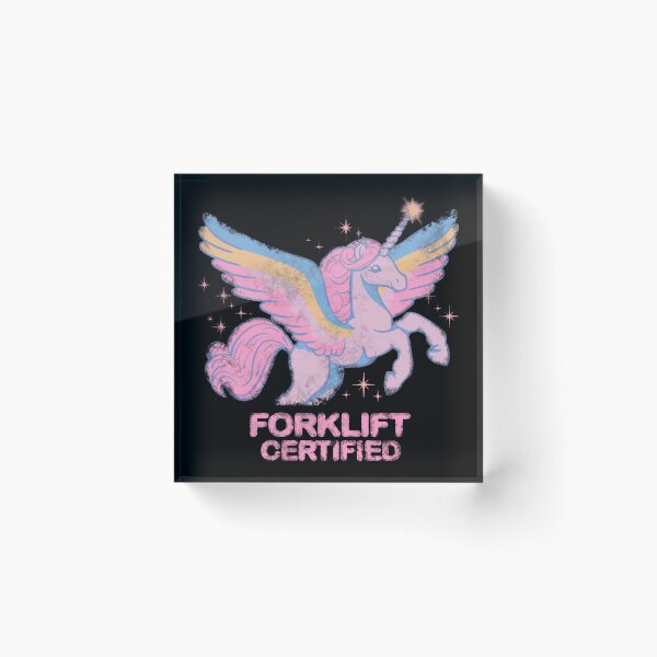 Artikelvorschau, Gabelstapler-zertifiziertes lustiges Pastell-Einhorn entworfen und verkauft von missmelodyferal.