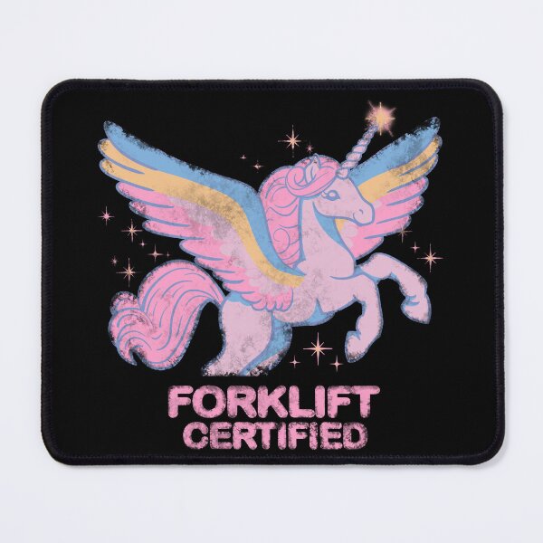 Artikelvorschau, Gabelstapler-zertifiziertes lustiges Pastell-Einhorn entworfen und verkauft von missmelodyferal.