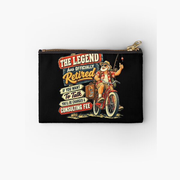 Item preview, The Legend Has Officially Retired If You Want To Talk You'll Be Charged A Consulting Fee Funny Retirement Gift For Men designed and sold by FolkGraphics.