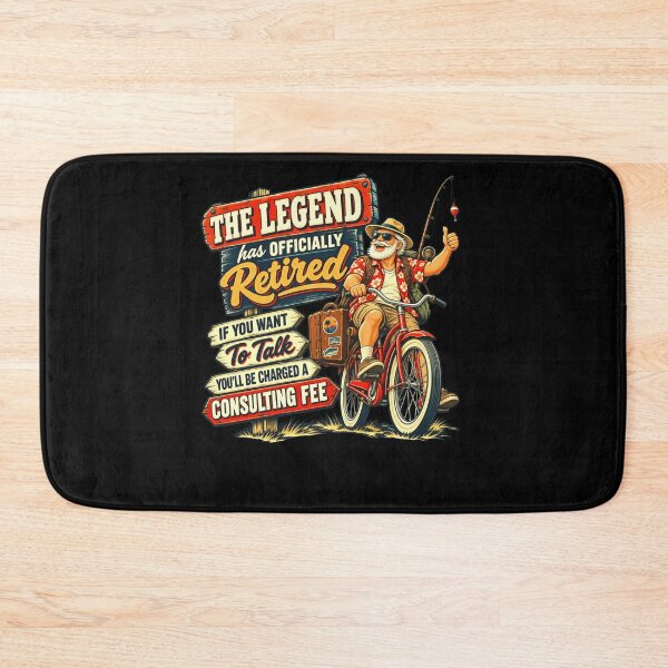 Item preview, The Legend Has Officially Retired If You Want To Talk You'll Be Charged A Consulting Fee Funny Retirement Gift For Men designed and sold by FolkGraphics.