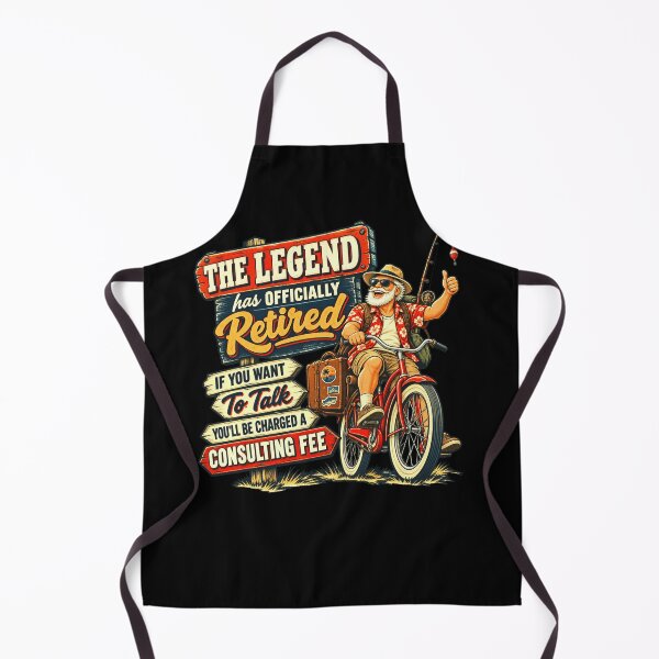 Item preview, The Legend Has Officially Retired If You Want To Talk You'll Be Charged A Consulting Fee Funny Retirement Gift For Men designed and sold by FolkGraphics.