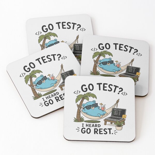 Item preview, Golang gopher mascot command go rest designed and sold by Olena Du.
