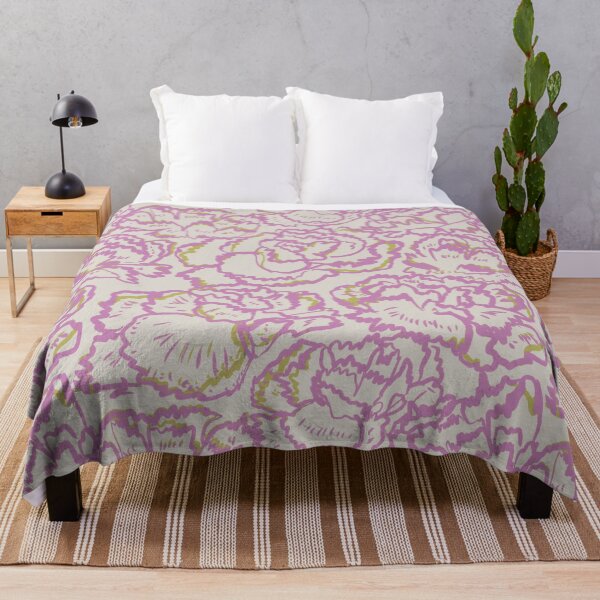 Item preview, Artistic Gestual Floral Pattern - Lilac Olive designed and sold by Anis Illustration.