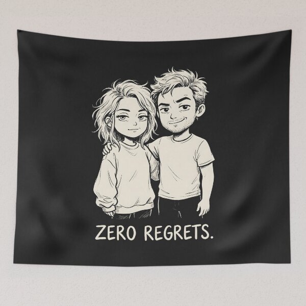 Item preview, Zero Regrets Funny Couple Relationship designed and sold by SplashTastic.