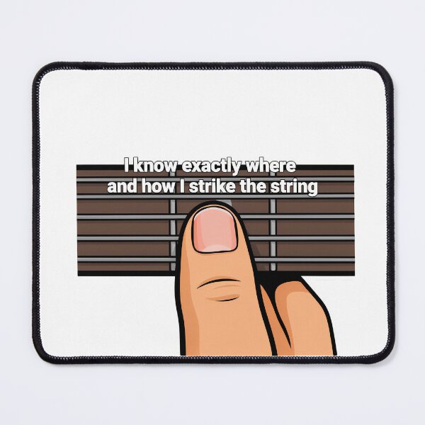 Item preview, Confident Bass Guitar Fingerboard Quote designed and sold by NiftyWrx.