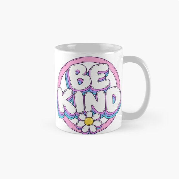 Item preview, Be Kind Retro Saying Daisy Friendliness Typography designed and sold by LongIslandDesgn.
