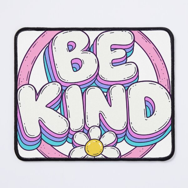 Item preview, Be Kind Retro Saying Daisy Friendliness Typography designed and sold by LongIslandDesgn.