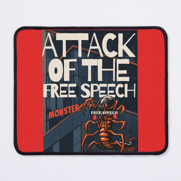 Item preview, THE MONSTAR WHO ATTCKS FREE SPEECH designed and sold by docksTees.