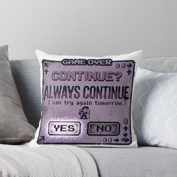 Item preview, Always Continue Game Over Pixel Art designed and sold by Sanan Israyilli.
