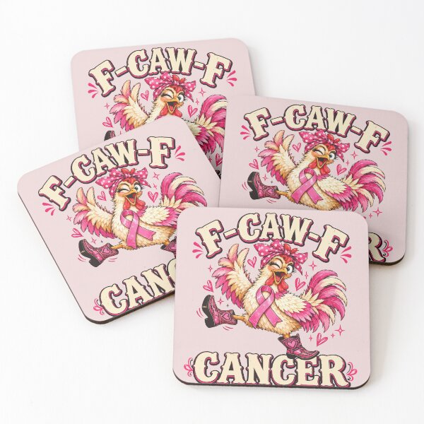 Item preview, F Caw F Cancer Breast Cancer Awareness Pink Ribbon Chicken designed and sold by AnhaPhysic.