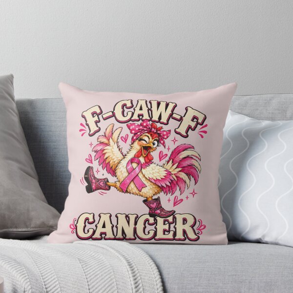 Item preview, F Caw F Cancer Breast Cancer Awareness Pink Ribbon Chicken designed and sold by AnhaPhysic.