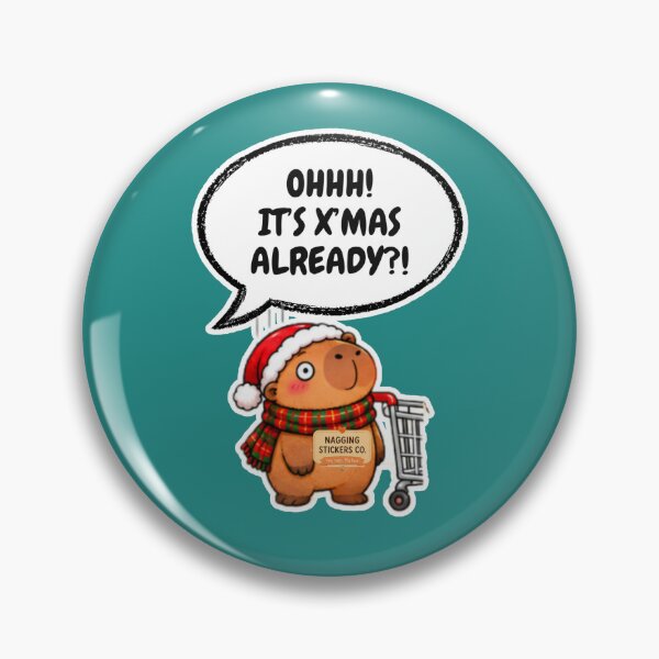Item preview, OHHH! ITS X'MAS ALREADY?! 2026 BY NAGGINGSTICKERSCO. NAGGING CAPYBARA'S A VERY NAGGING CHRISTMAS! COLLECTION | GREEN Edition | No.02 designed and sold by LaMaisonOfMY.