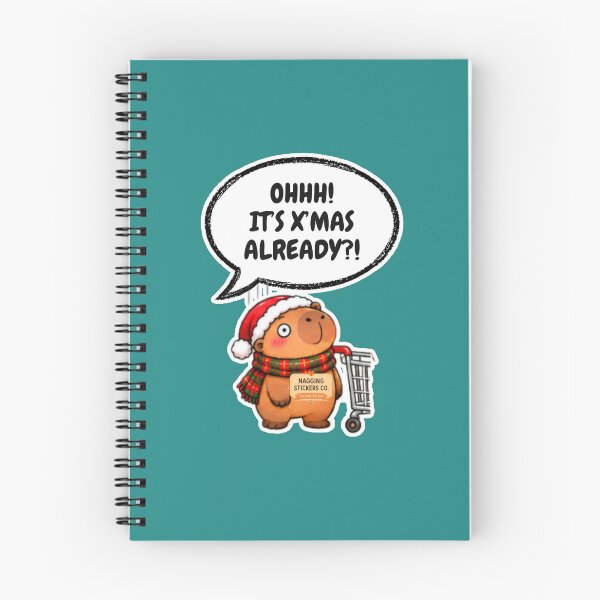 Item preview, OHHH! ITS X'MAS ALREADY?! 2026 BY NAGGINGSTICKERSCO. NAGGING CAPYBARA'S A VERY NAGGING CHRISTMAS! COLLECTION | GREEN Edition | No.02 designed and sold by LaMaisonOfMY.