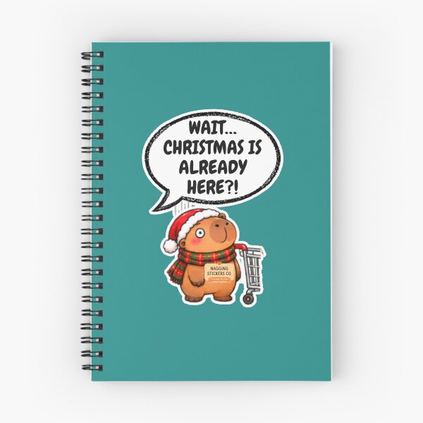 Item preview, WAIT...CHRISTMAS IS ALREADY HERE?! 2026 BY NAGGINGSTICKERSCO. NAGGING CAPYBARA'S A VERY NAGGING CHRISTMAS! COLLECTION | GREEN Edition | No.03 designed and sold by LaMaisonOfMY.