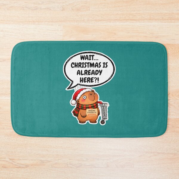 Item preview, WAIT...CHRISTMAS IS ALREADY HERE?! 2026 BY NAGGINGSTICKERSCO. NAGGING CAPYBARA'S A VERY NAGGING CHRISTMAS! COLLECTION | GREEN Edition | No.03 designed and sold by LaMaisonOfMY.