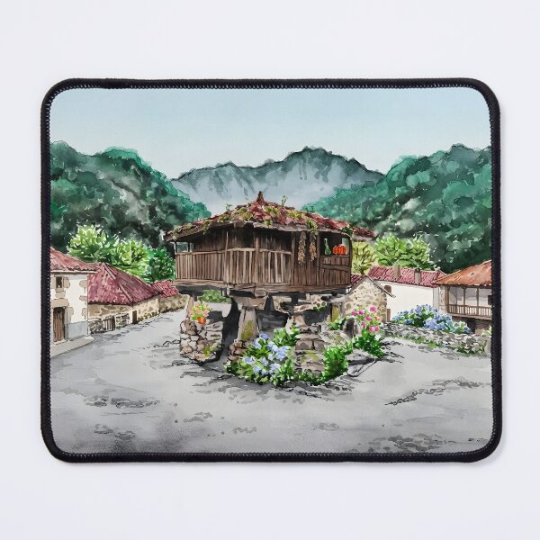 Item preview, Asturias Spain Wall Art – Northern Spain Landscape Painting designed and sold by POSTERIOCREW.