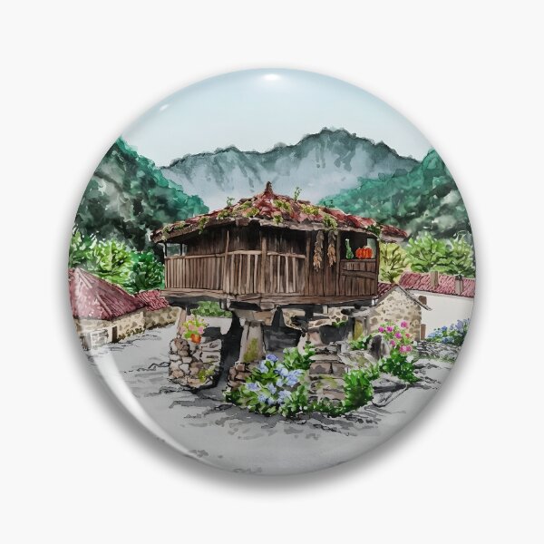 Item preview, Asturias Spain Wall Art – Northern Spain Landscape Painting designed and sold by POSTERIOCREW.