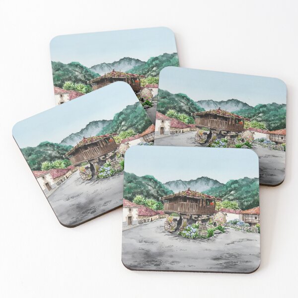 Item preview, Asturias Spain Wall Art – Northern Spain Landscape Painting designed and sold by POSTERIOCREW.
